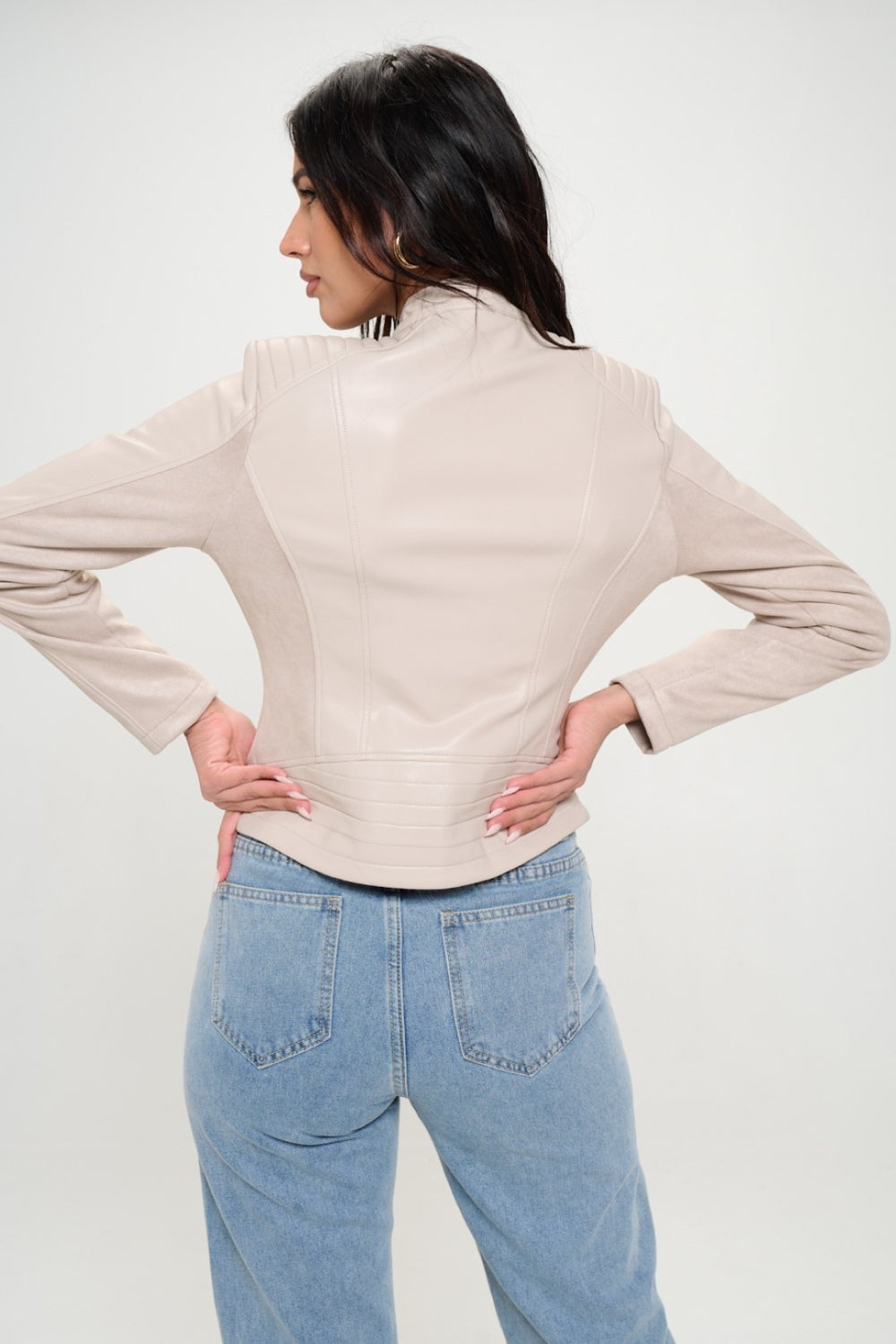 Cream Coalition La Zip Up Vegan Moto Jacket 1