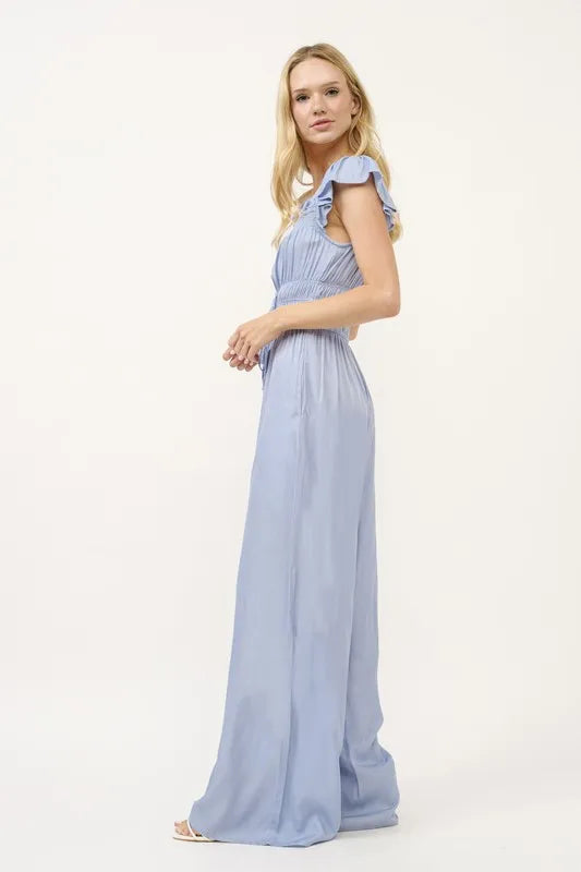 Blue And The Why Ruched Multi Strings Jumpsuit
