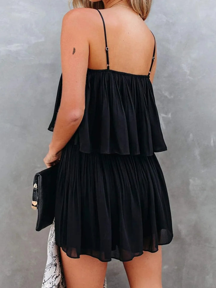 Lilac Ruched Spaghetti Strap Romper