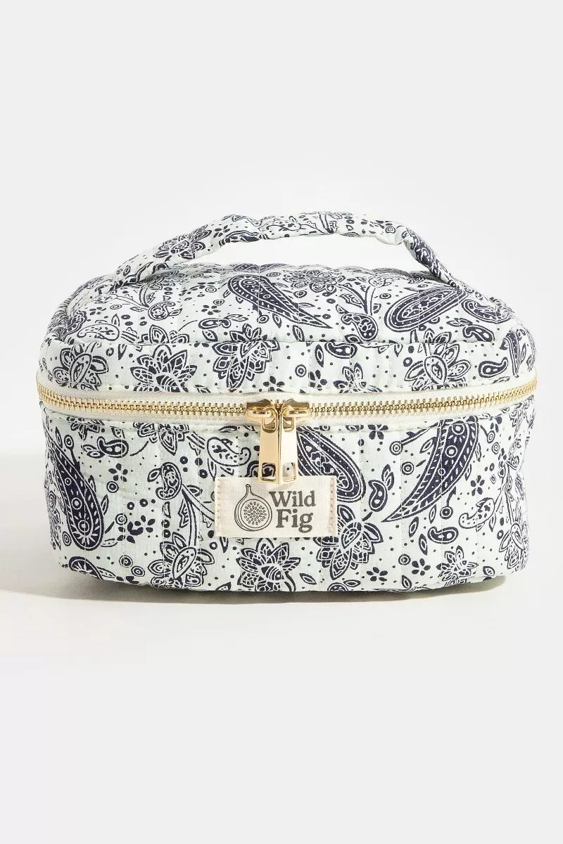 Bk Fame Paisley Pattern Makeup Case Cosmetic Bag