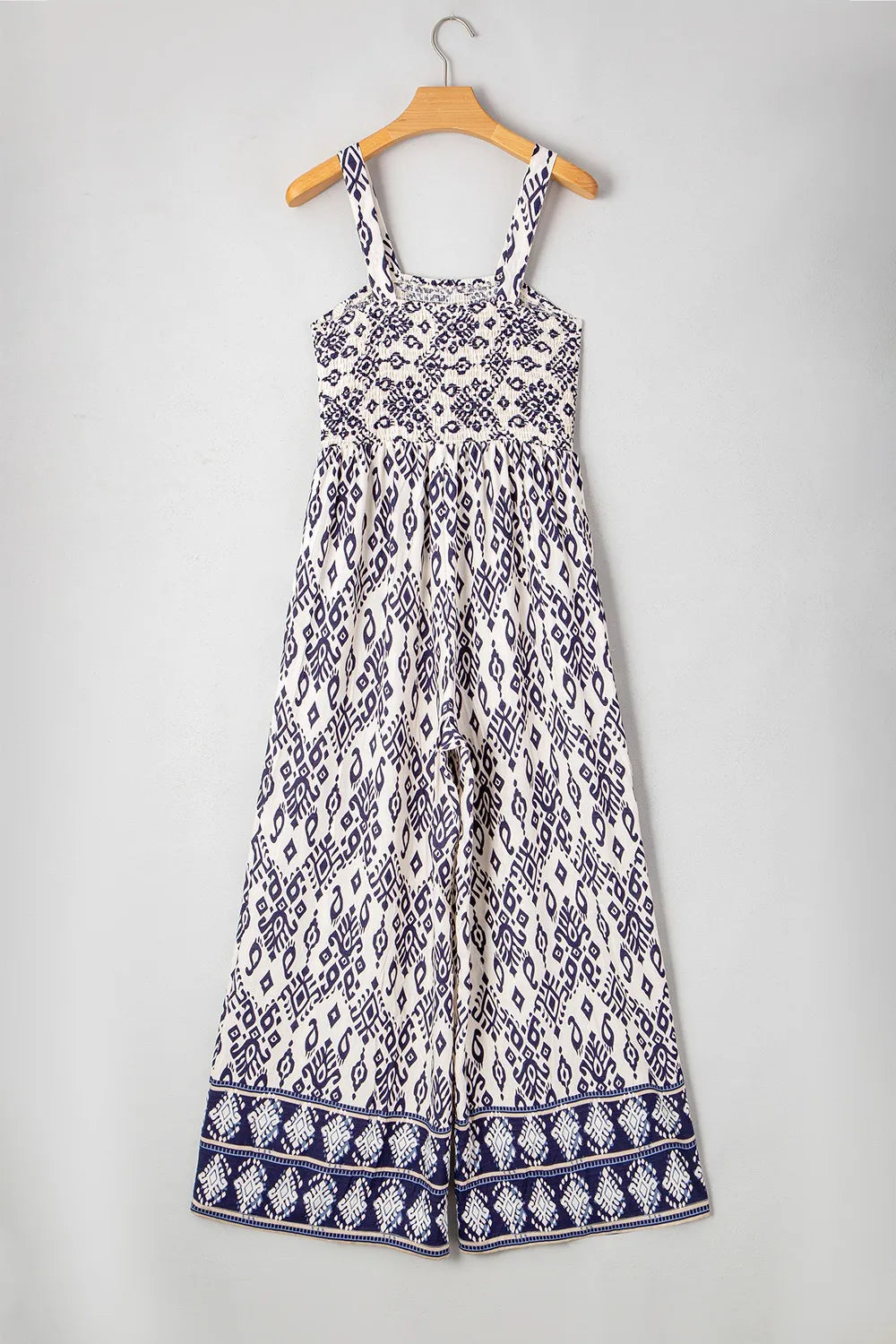 Bohemian Print Wide Leg Jumpsuit