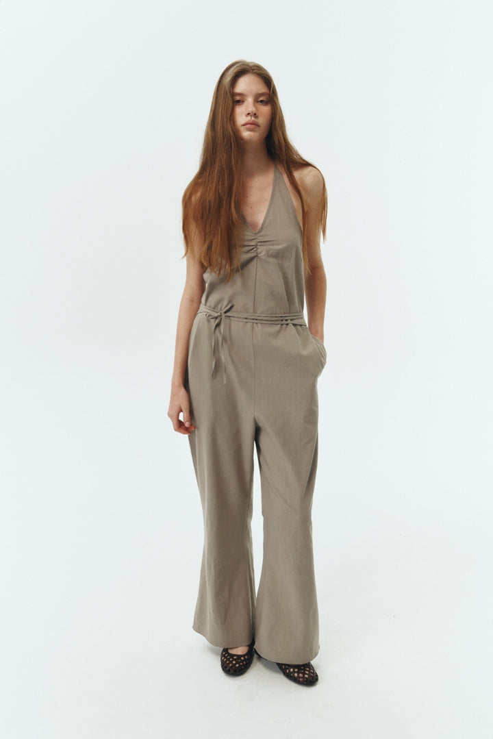 Black Daisy Solid Jumpsuit