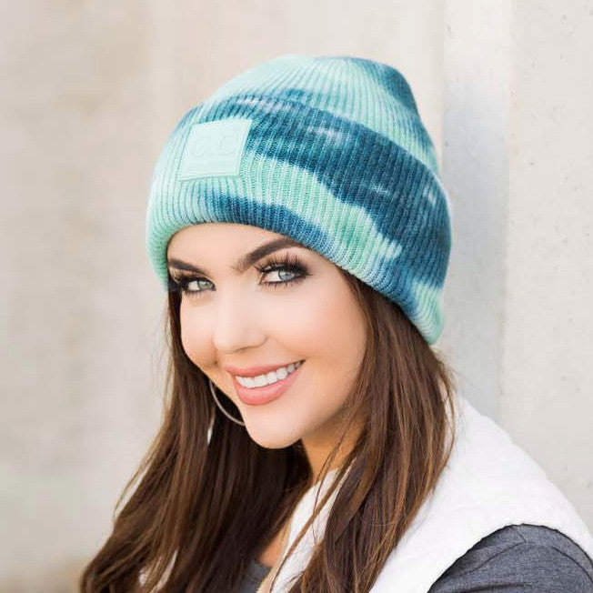 Brown/Wild Ginger C C® Tie Dye Boyfriend Beanie