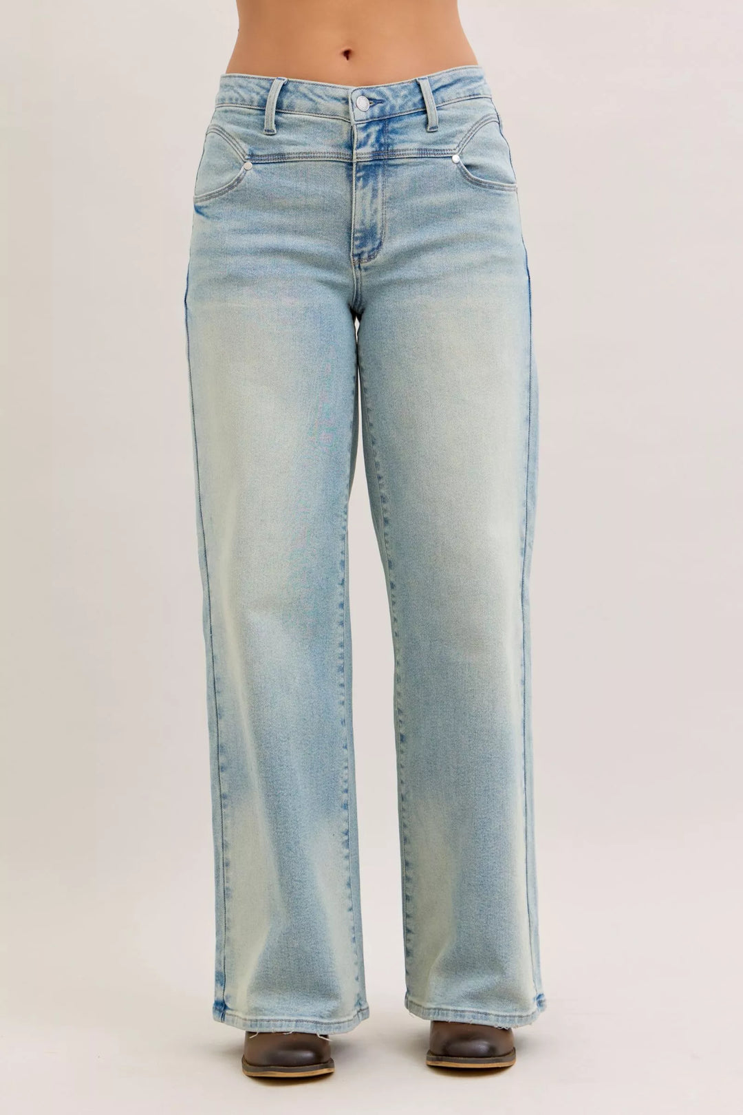 Md Judy Blue High Waist Column Straight Jeans