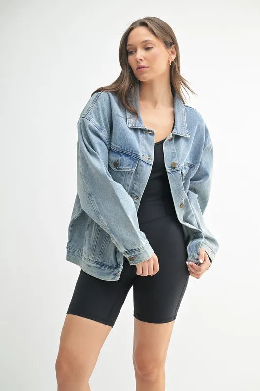 Md.Denim Mono B Boxy Cut Denim Jacket