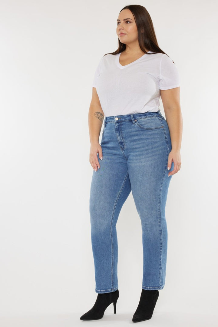 ML Kancan Full Size Cats Whiskers High Waist Jeans
