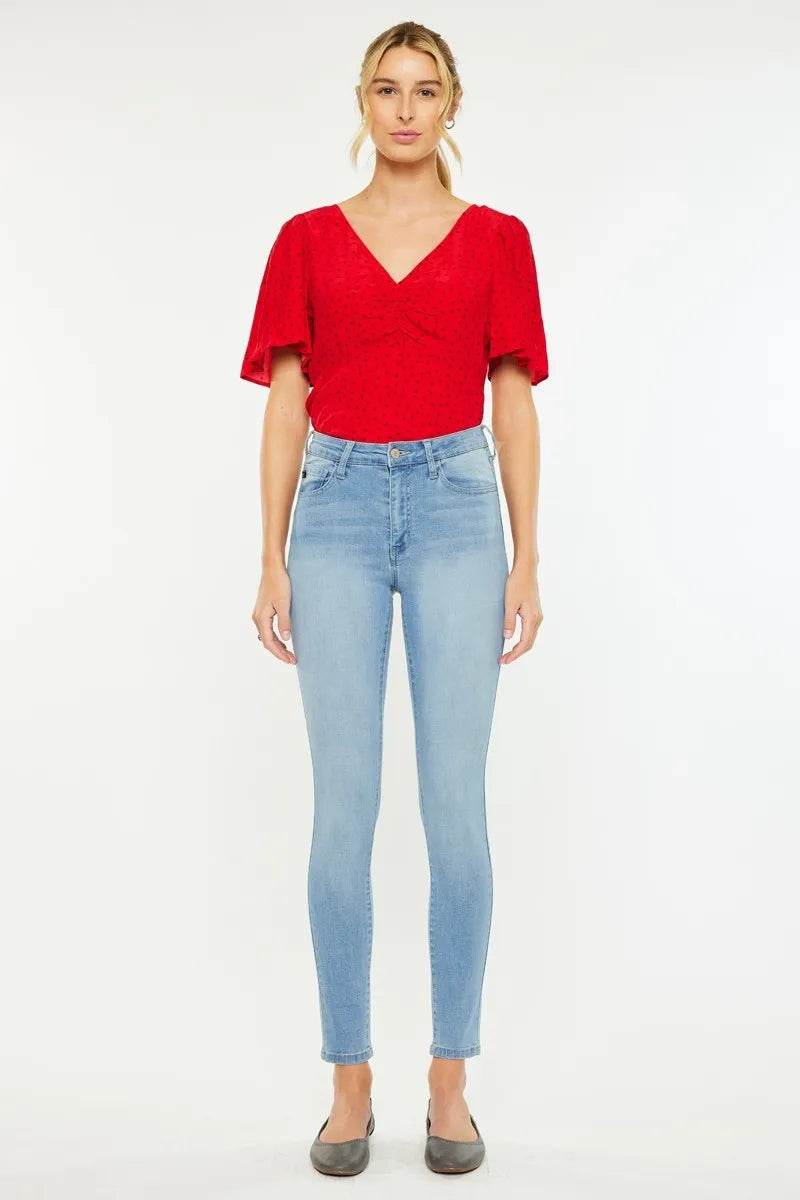 Medium Light Kancan High Rise Super Skinny Jeans