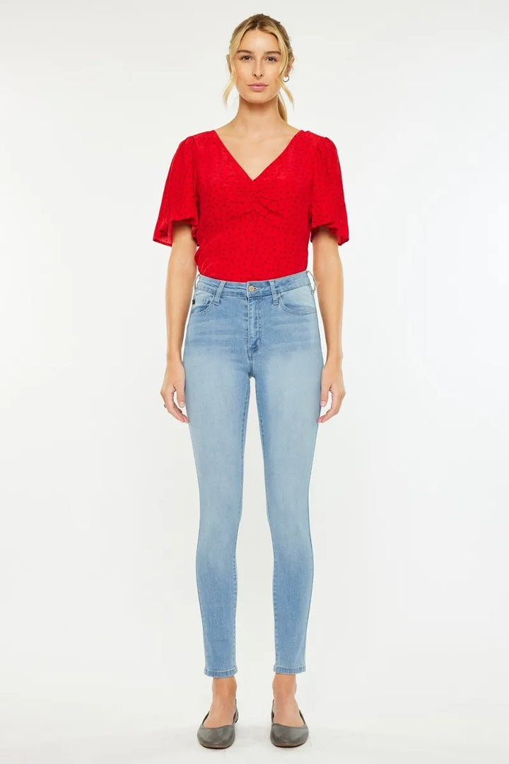 Medium Light Kancan High Rise Super Skinny Jeans