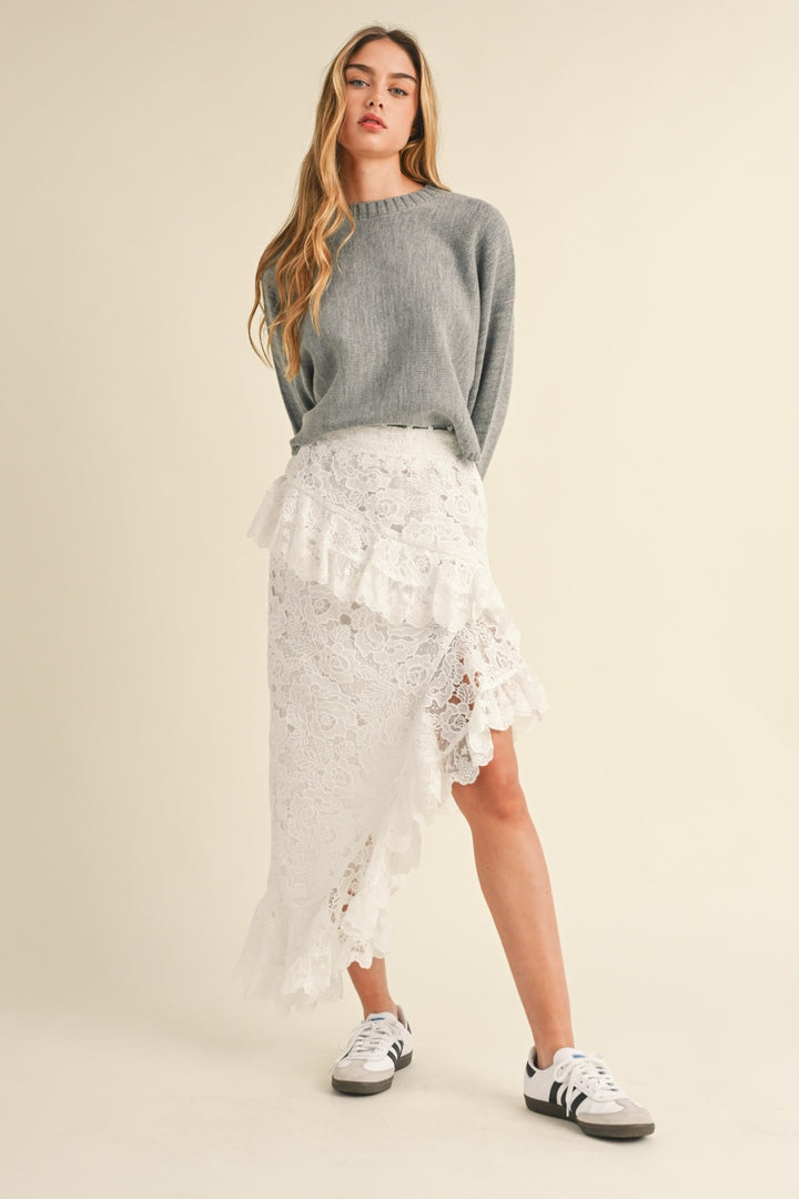 Mable Round Neck Dolman Sleeve Cropped Sweater 2