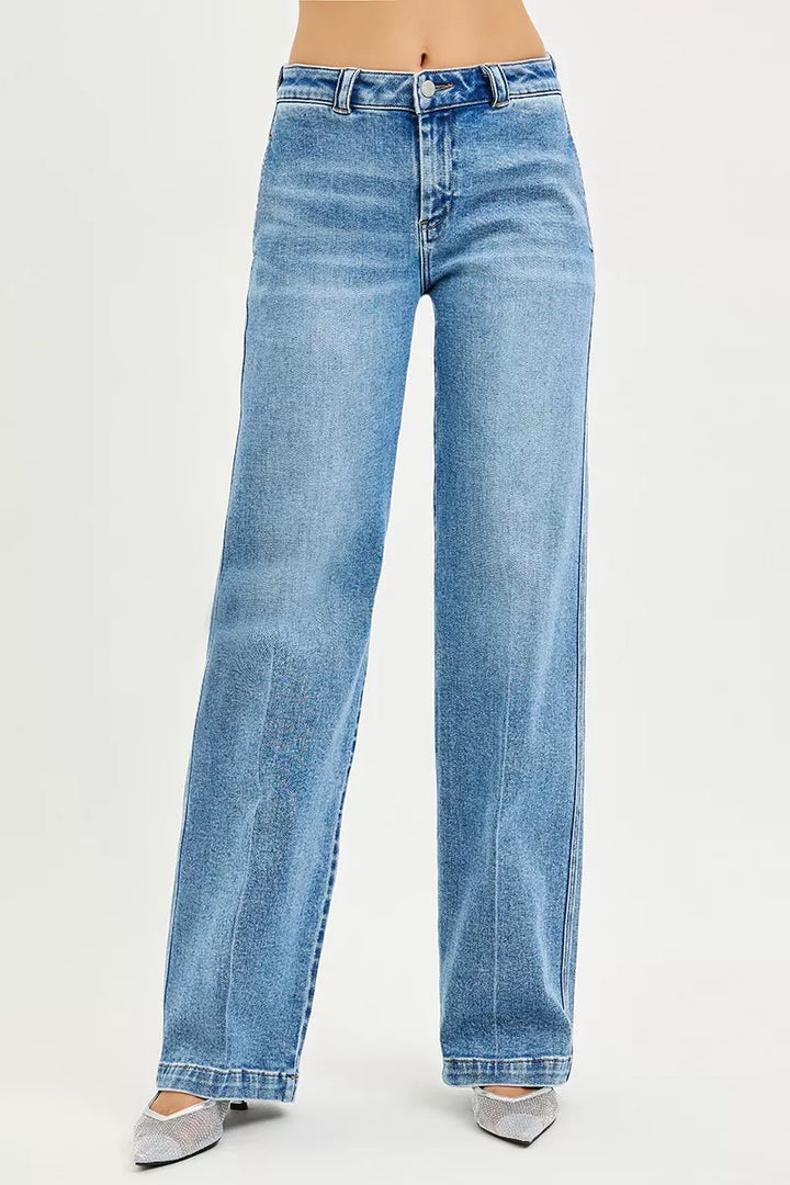 Medium Risen Slouchy Straight Jeans