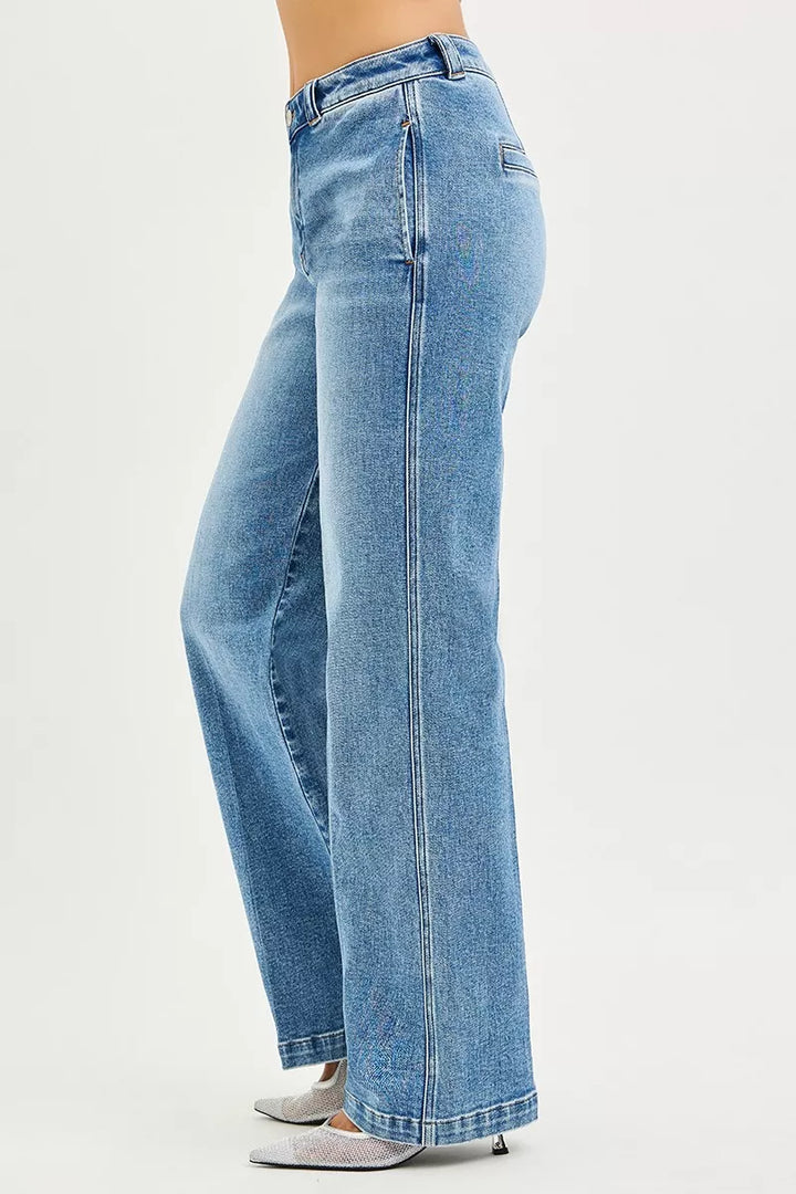 Medium Risen Slouchy Straight Jeans