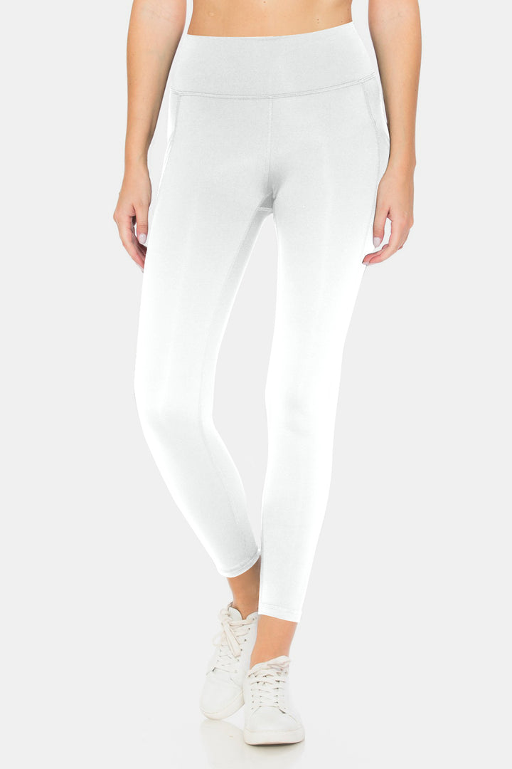 White Leggings Depot High Waist Leggings With Pockets