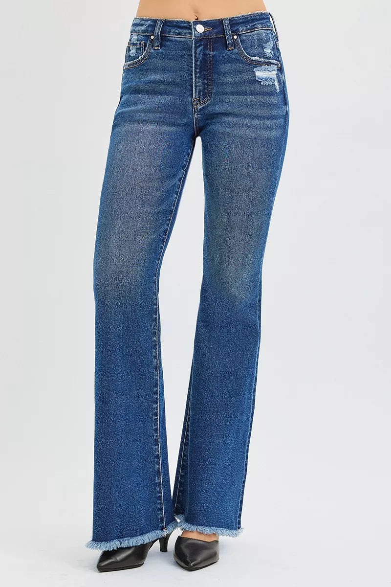 Dark Risen High Rise Flare Jeans 1