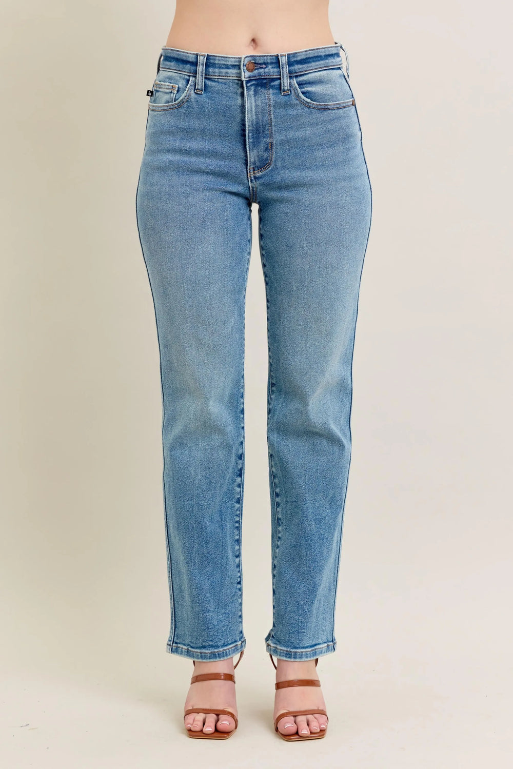 Md Judy Blue Full Size Hw Vintage Straight Jeans Plus Size