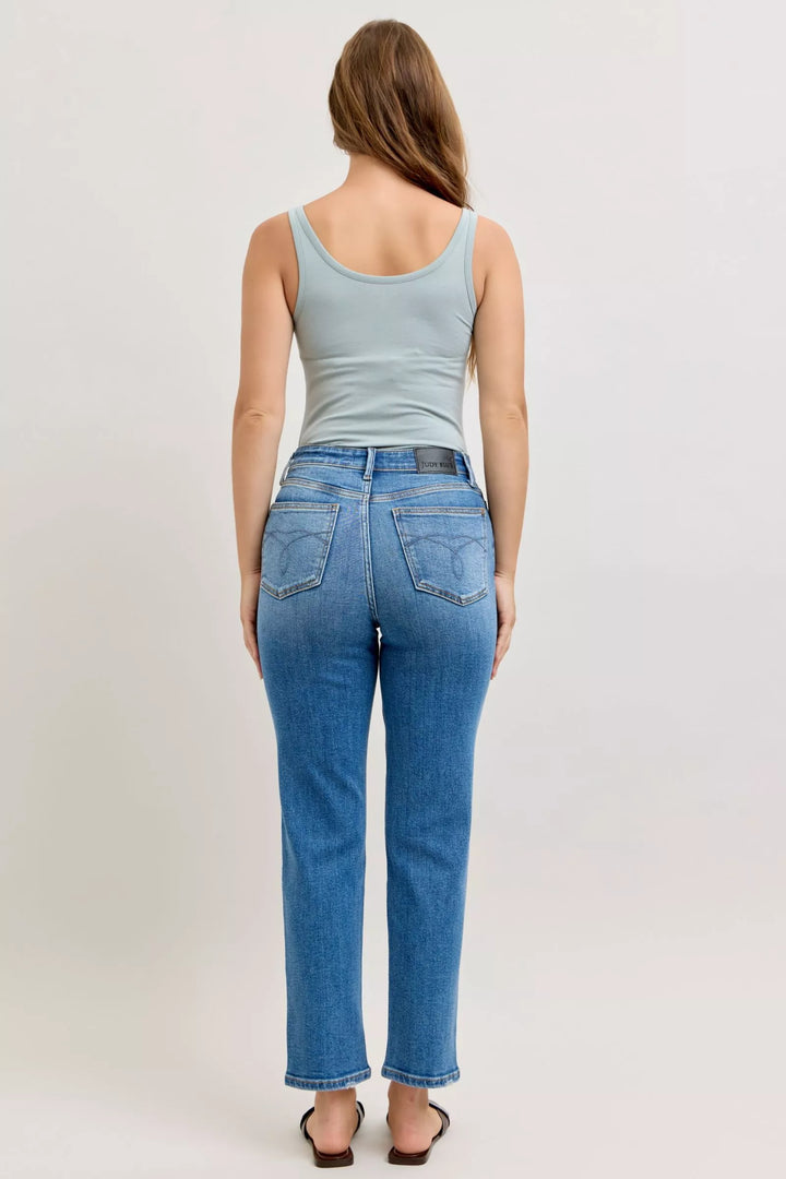 Md Judy Blue High Waisted Straight Leg Jeans
