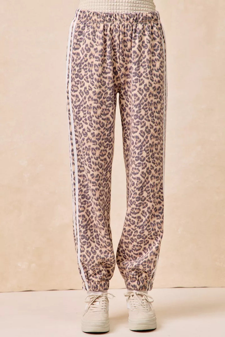 Leopard Bibi Side Lines Leopard Track Pants