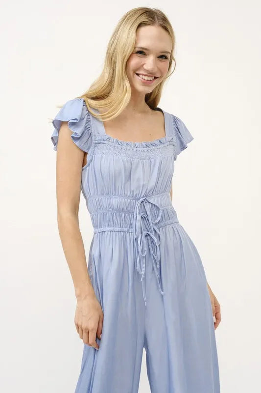 Blue And The Why Ruched Multi Strings Jumpsuit