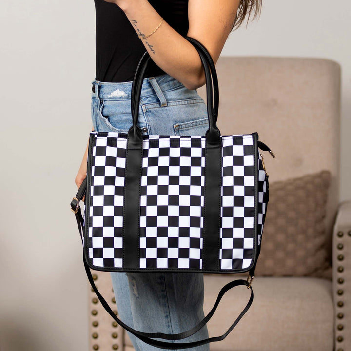Dallas Checkered Tote