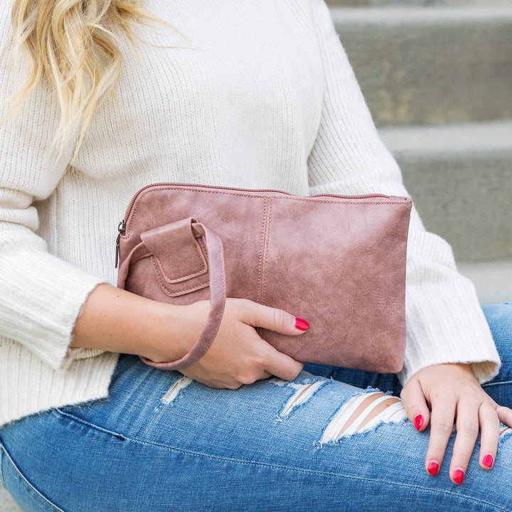 Gray Wristlet Mini Clutch 1