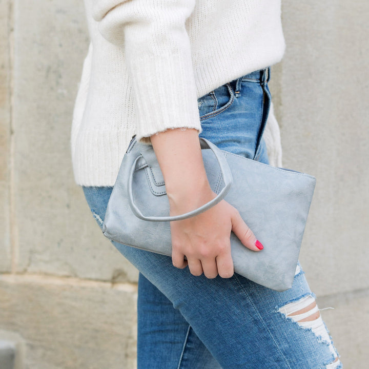 Cognac Wristlet Mini Clutch 1