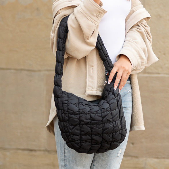 Buff Dale Quilted Shoulder Bag
