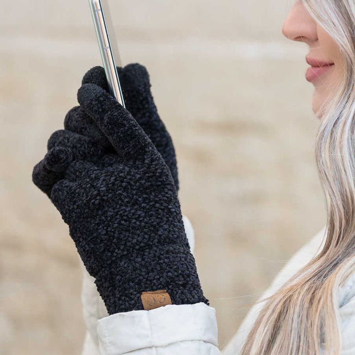 Mint C C® Chenille Touch Gloves