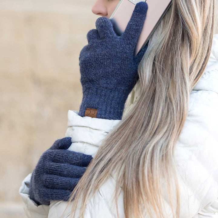 Heather Navy C C® Heather Gloves