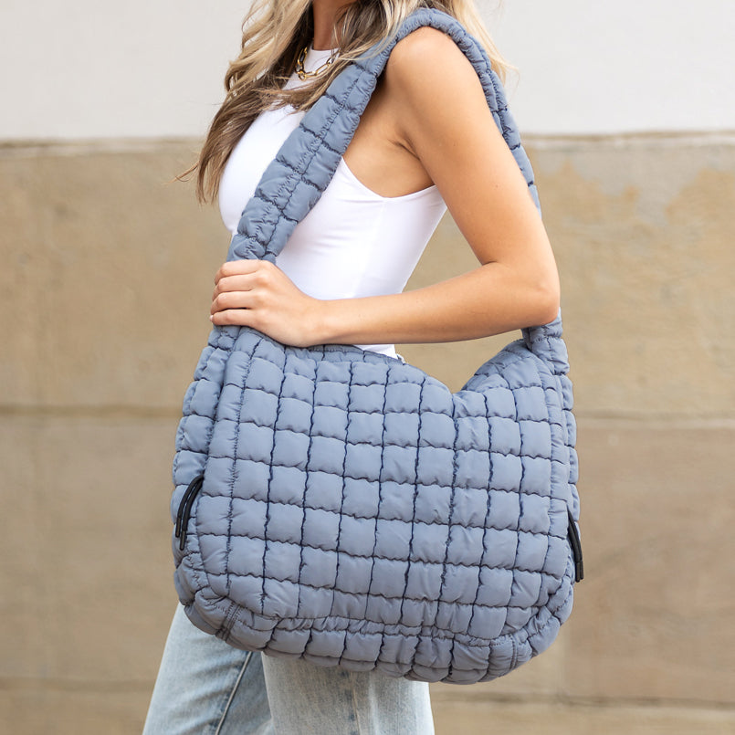 Olive Taylor Quilted Puffer Tote 1