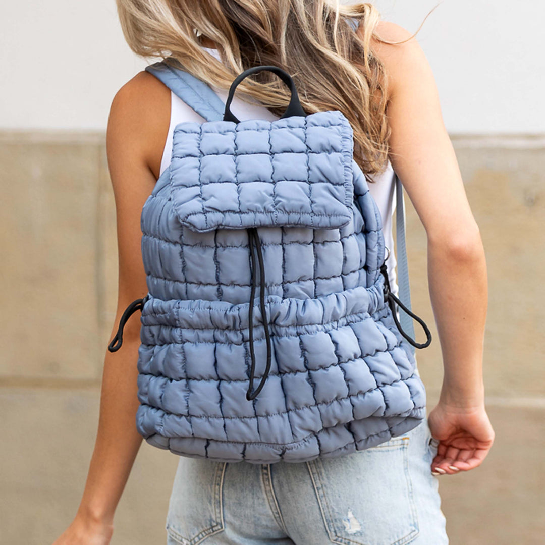 Stevie Quilted Puffer Backpack 1