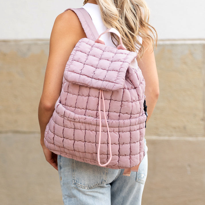 Pebble Stevie Quilted Puffer Backpack 1
