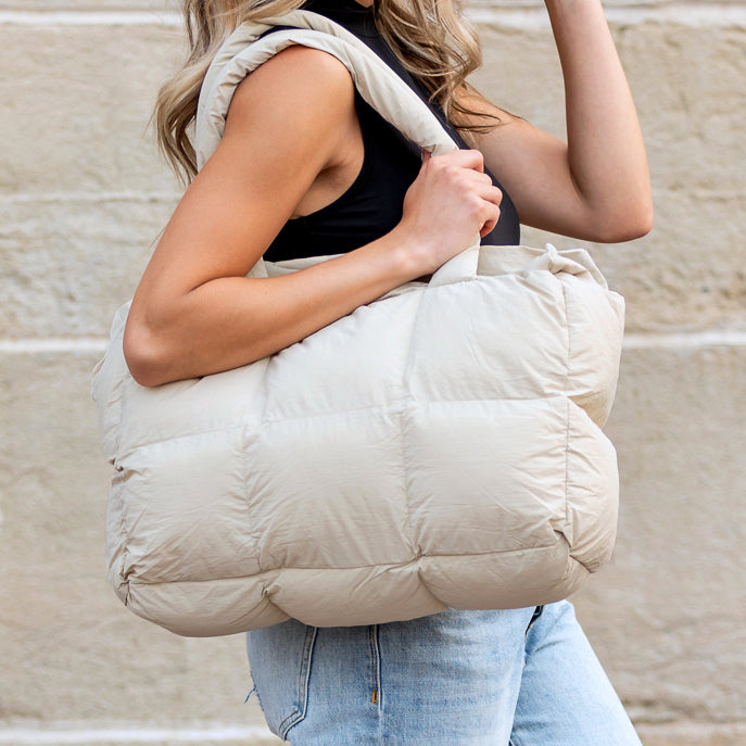 Russet Daphne Puffer Tote 1