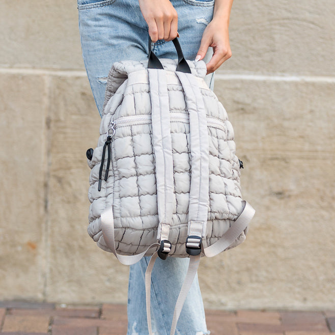 Stevie Quilted Puffer Backpack 1