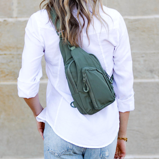 Pippa Reversible Nylon Sling Bag 1