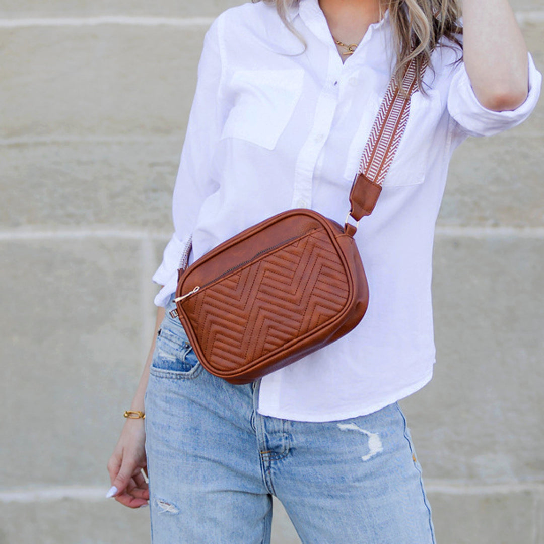 Everly Vegan Leather Camera Crossbody 1