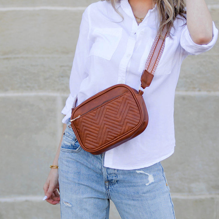 Everly Vegan Leather Camera Crossbody 1