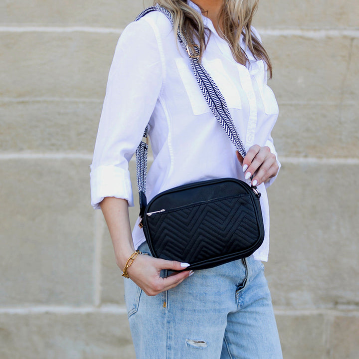 Everly Vegan Leather Camera Crossbody 1