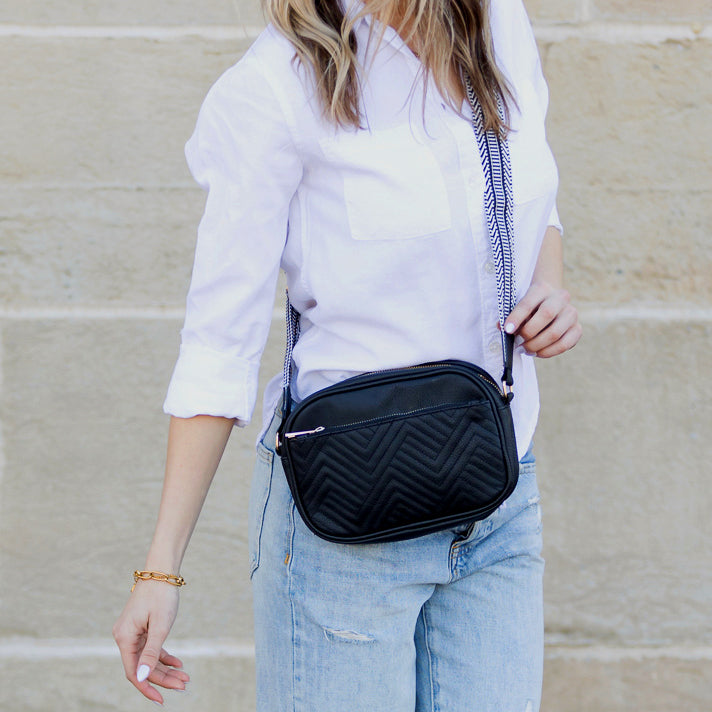 Everly Vegan Leather Camera Crossbody 1