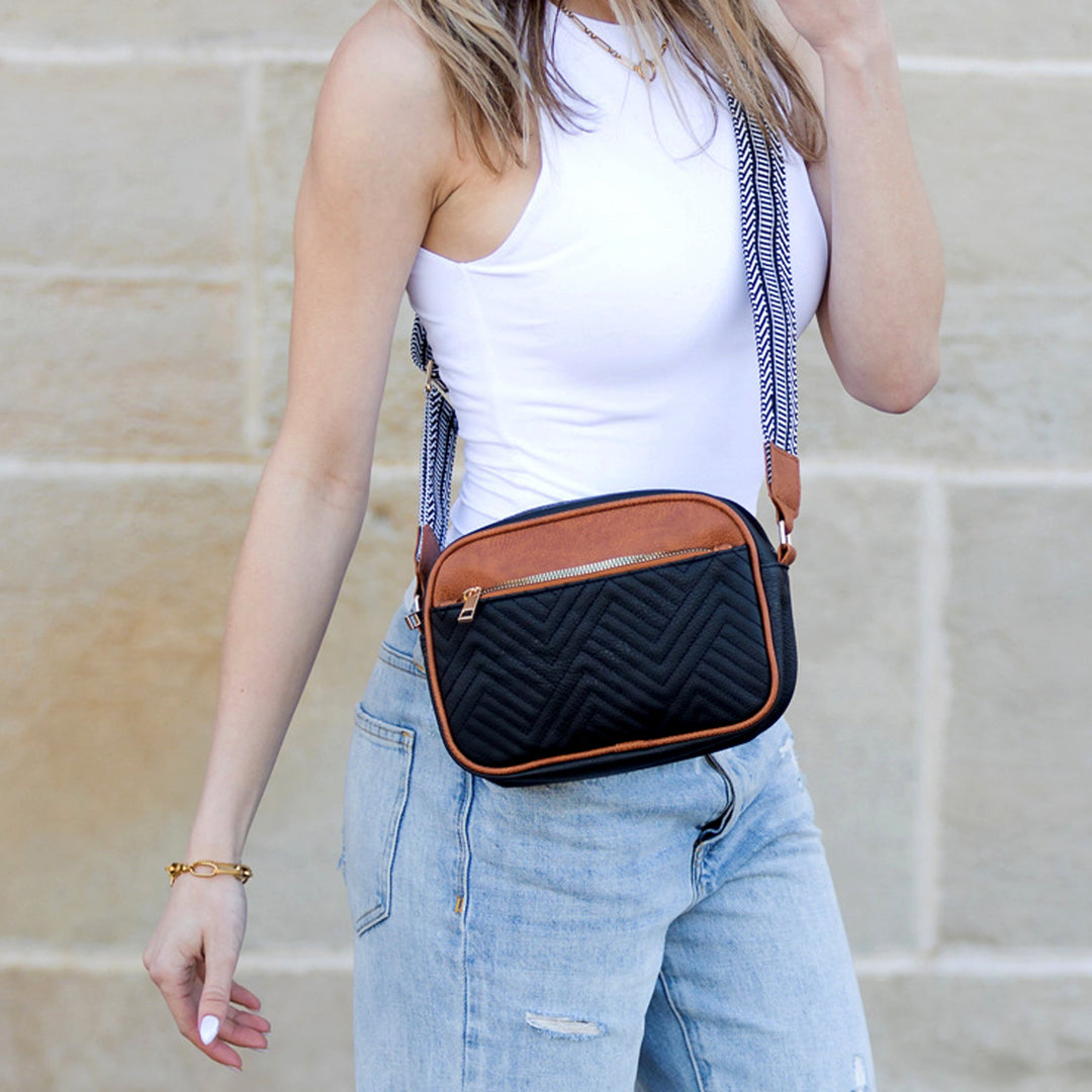 Everly Vegan Leather Camera Crossbody 1
