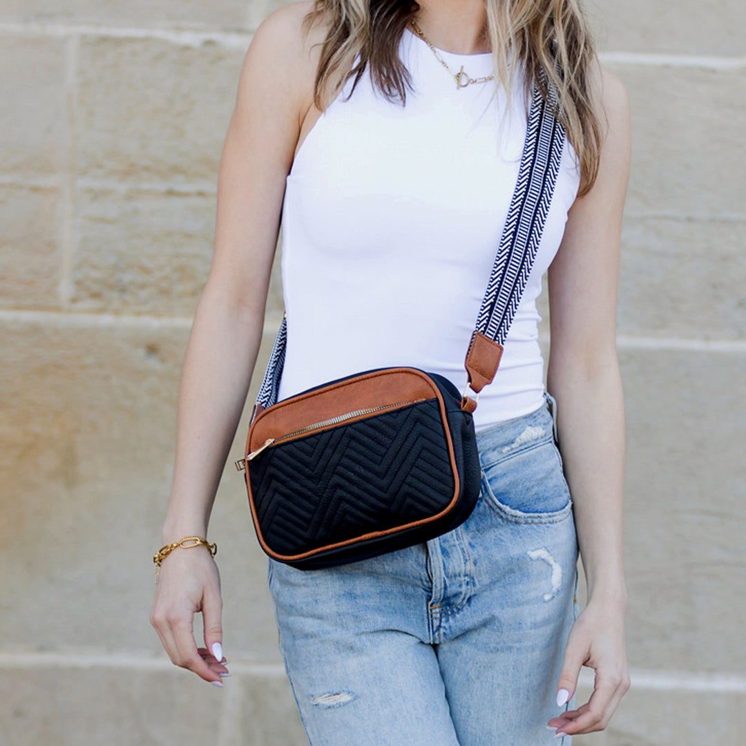 Everly Vegan Leather Camera Crossbody 1