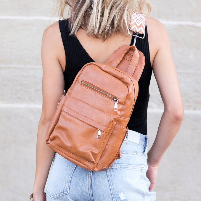 Gray Alba Convertible Backpack Sling 1