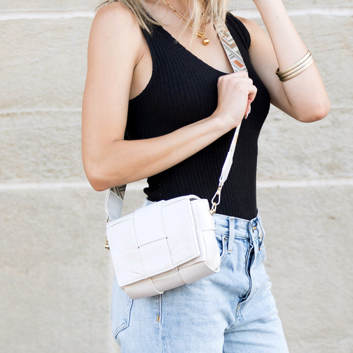 Bone Margot Foldover Leather Crossbody 1