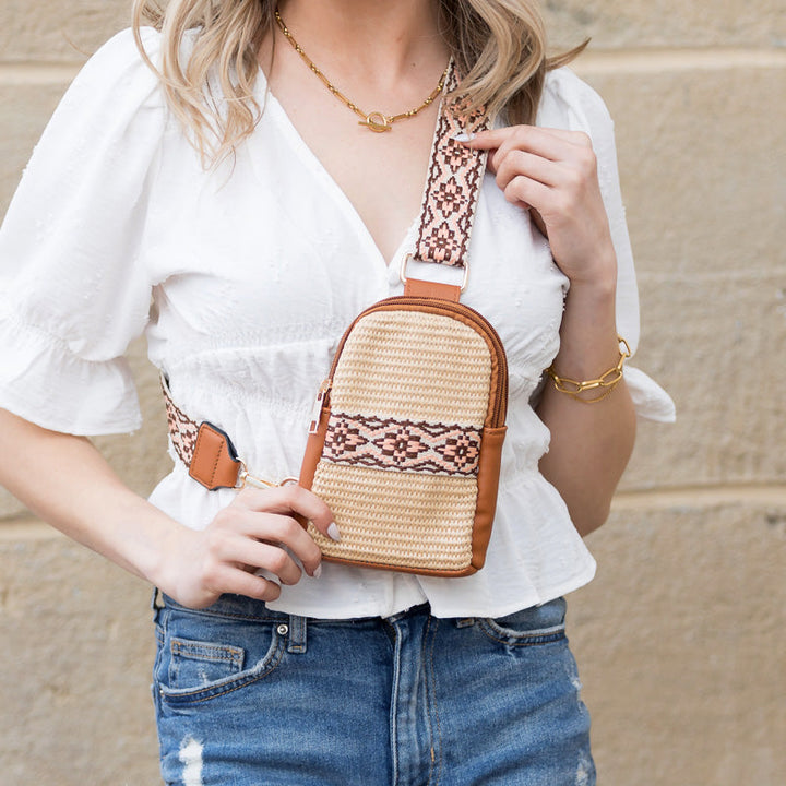Naomi Woven Guitar Strap Sling Bag 1