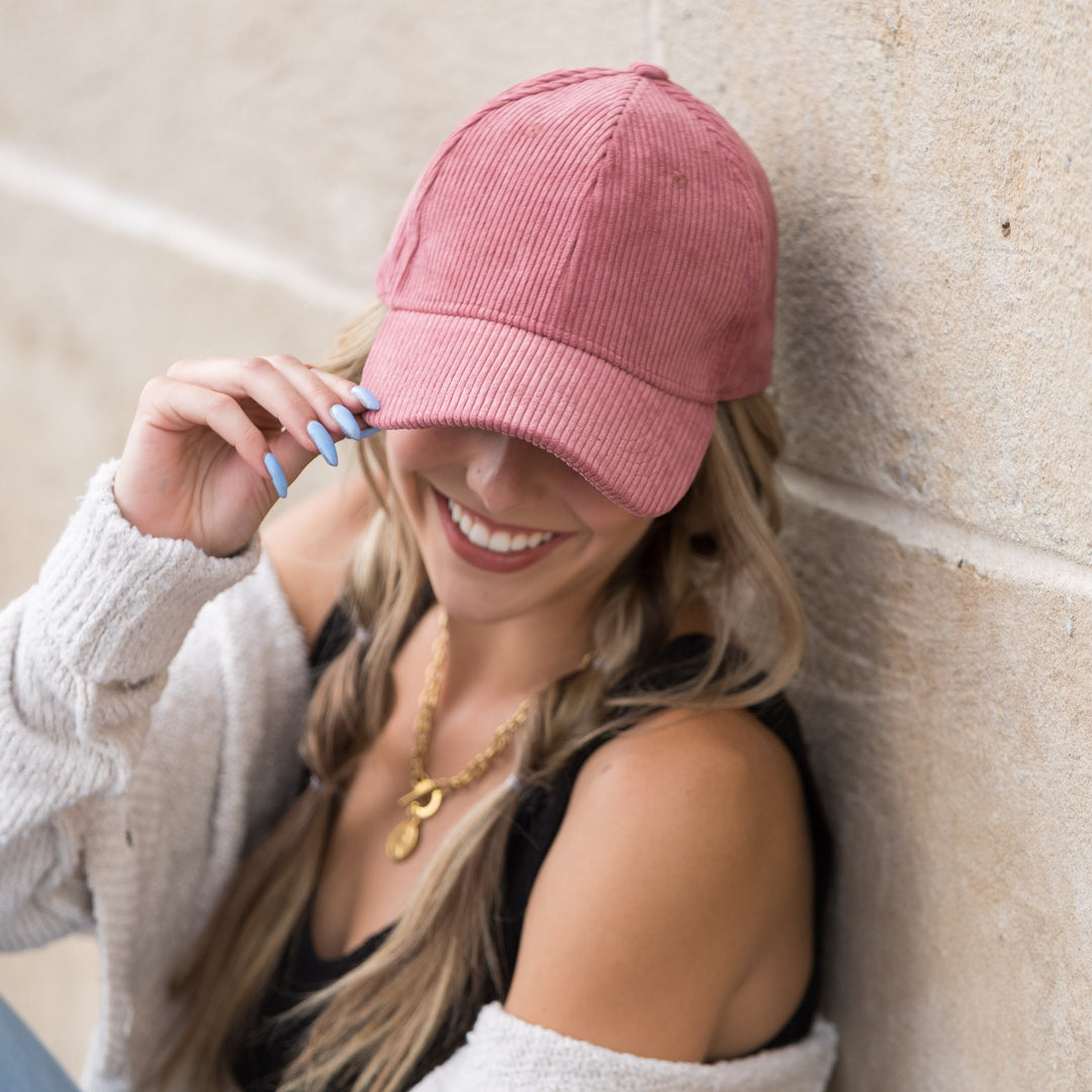 Corduroy Boyfriend Ball Cap 1