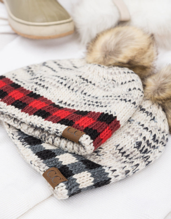 C C® Buffalo Knit Pom Beanie