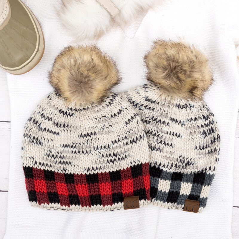 C C® Buffalo Knit Pom Beanie