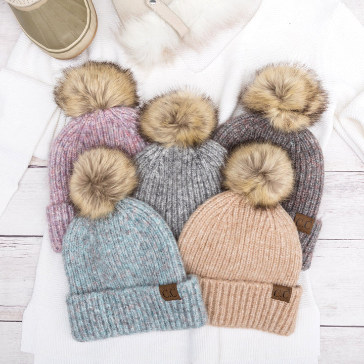C C® Cozy Marled Pom Beanie
