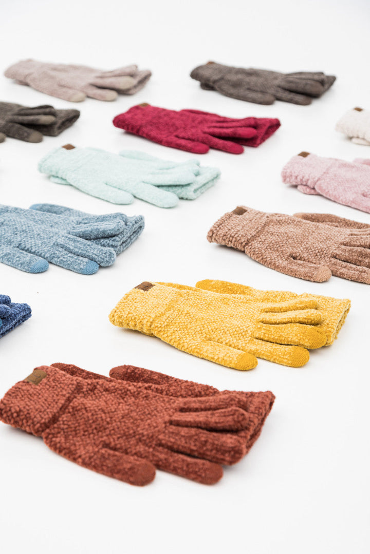 Burnt Henna C C® Chenille Touch Gloves