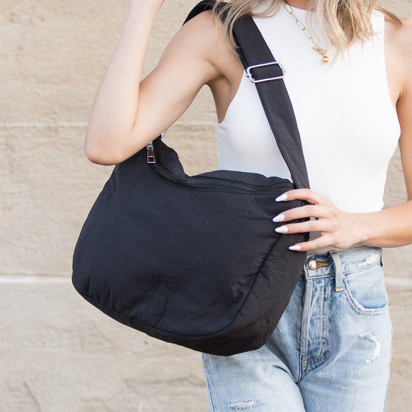 Almond Lula Everywhere Nylon Messenger Bag