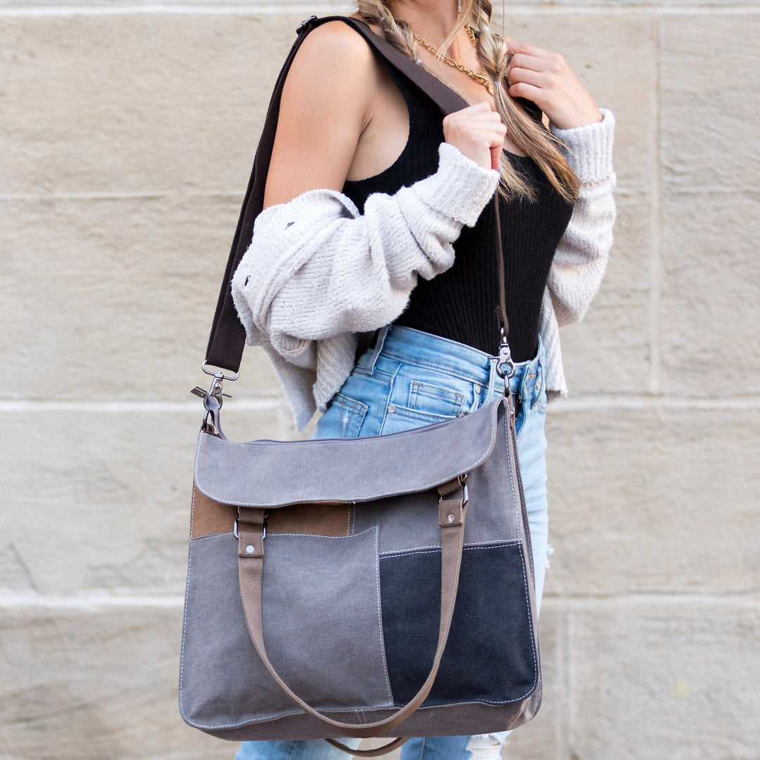 Colorblock Messenger Bag 1