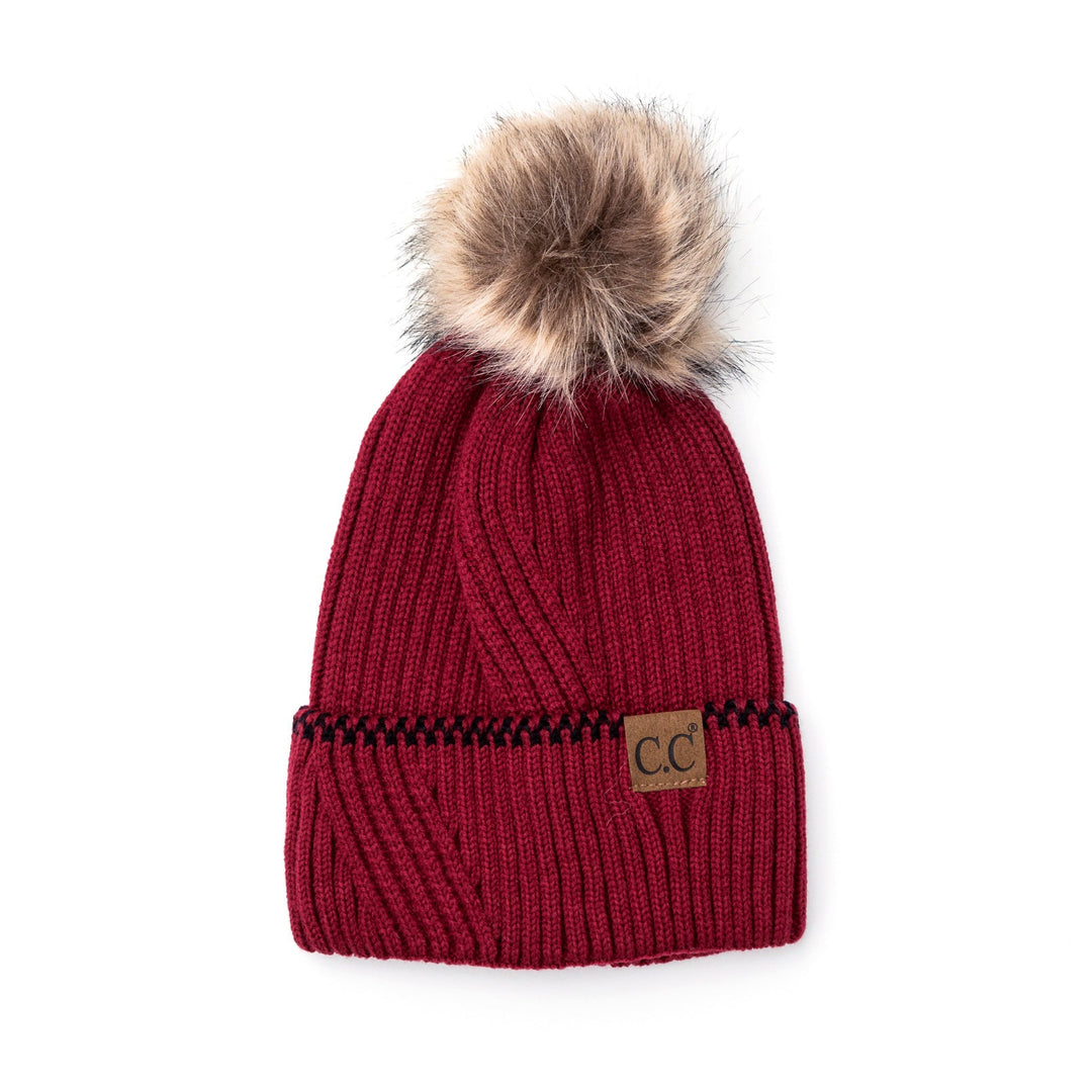 C C® Accent Cuff Pom Beanie